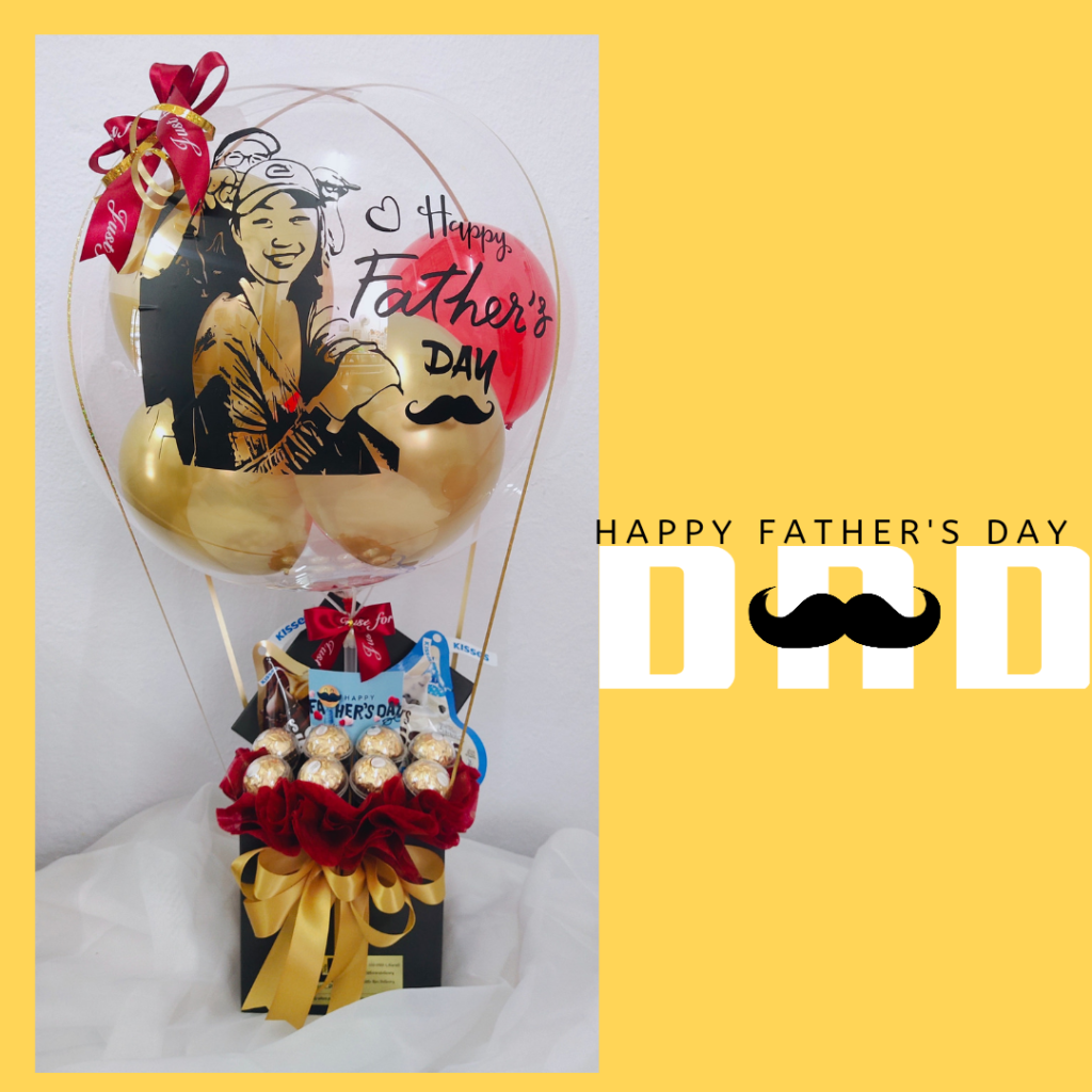0047 費列羅 and kisses 熱氣球 with portrait (penang delivery only)