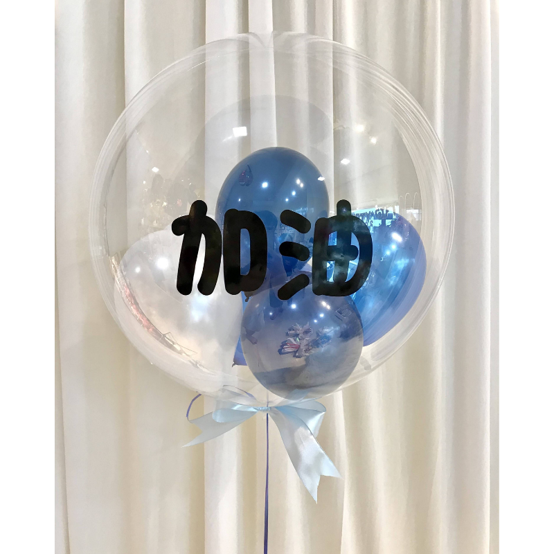 0059 18 bobo 氣球 (金屬質感 藍色 系列) (藍色)