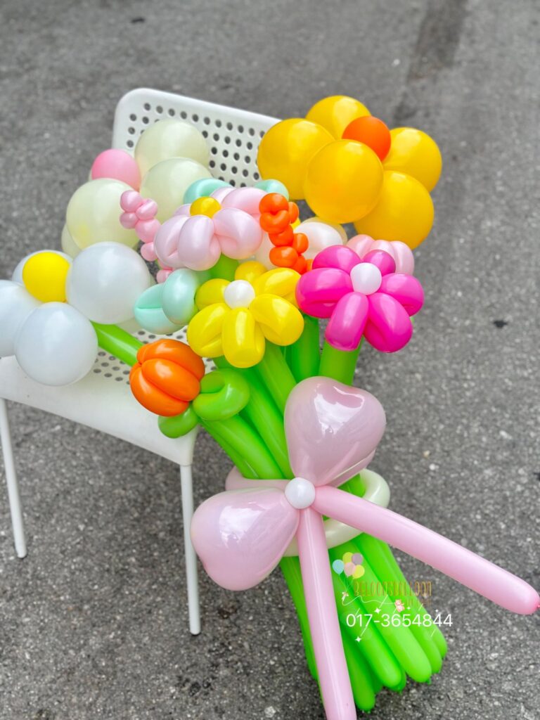 0087 氣球 花 花束 豪華 - summer 系列 (klang valley delivery)