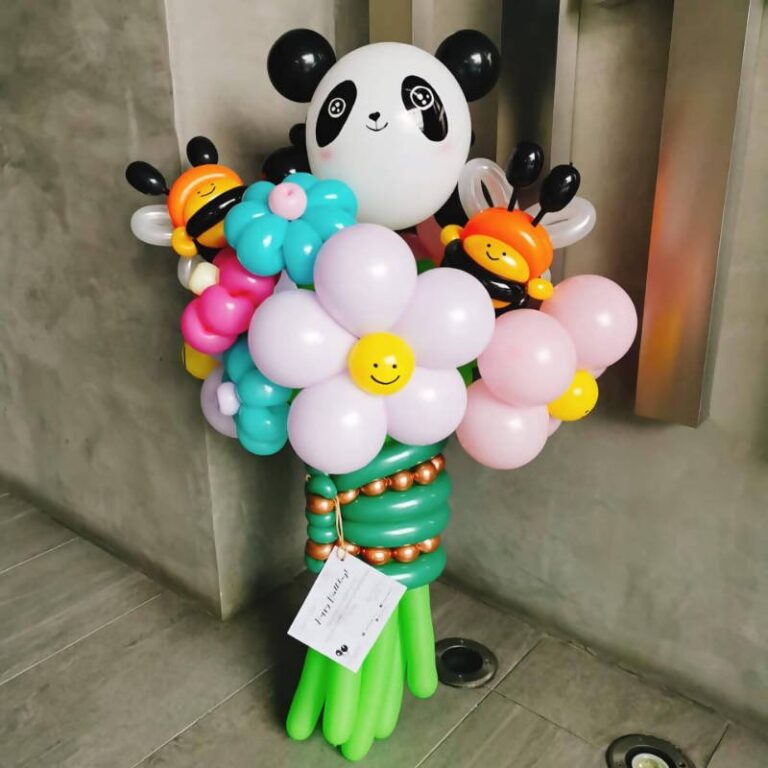 0096 tsum tsum smiley face fafa 花束 (熊貓)
