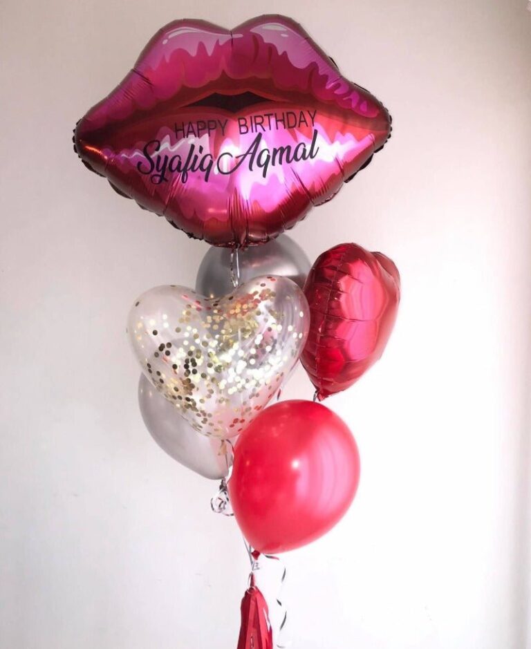 0097 kisses for you 氣球花束