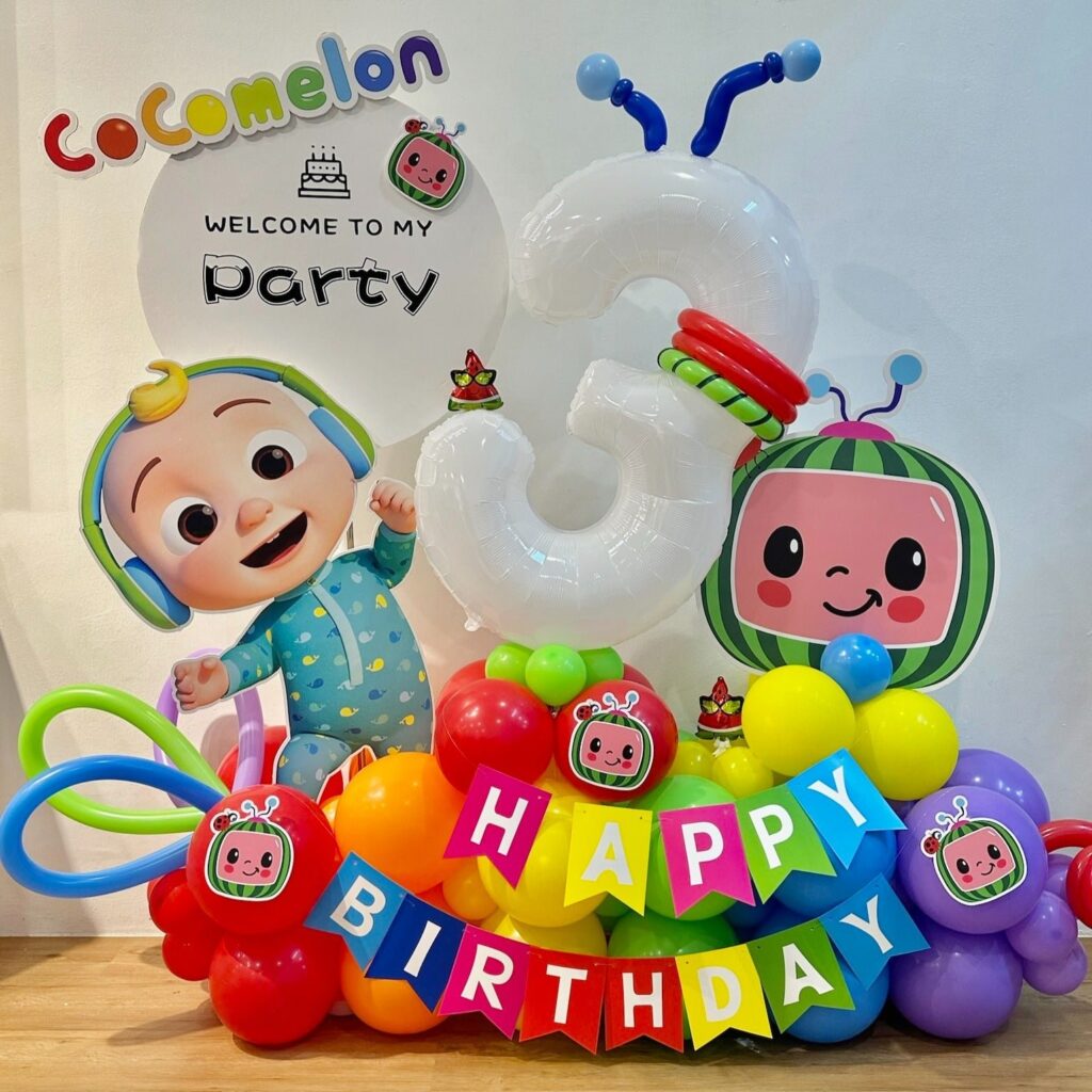 0108 cocomelon 主題 氣球 霓虹燈 [klang valley delivery only]