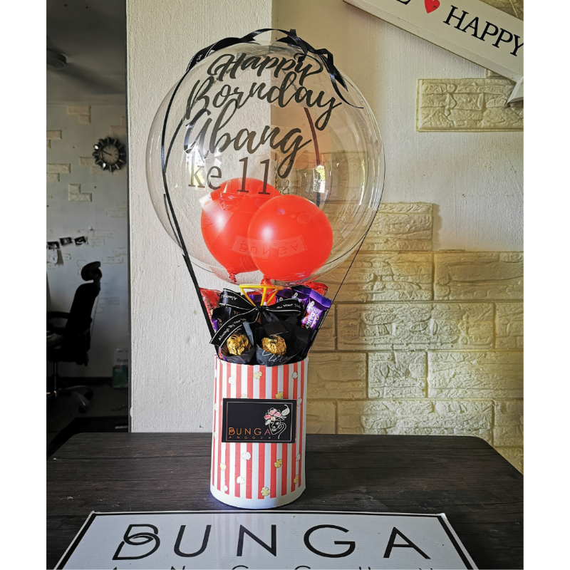 0223 熱氣球 (stripe) (kuching delivery only)