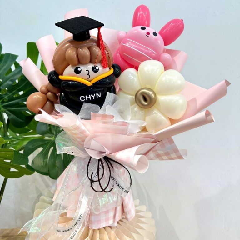 0323 畢業 氣球花束 - 角色 系列 piggie (klang valley delivery)