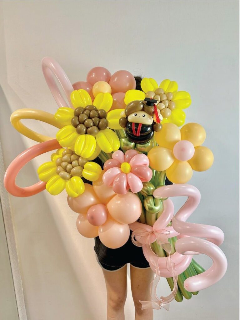0333 氣球 花 花束 畢業 sun花 mix (klang valley delivery)