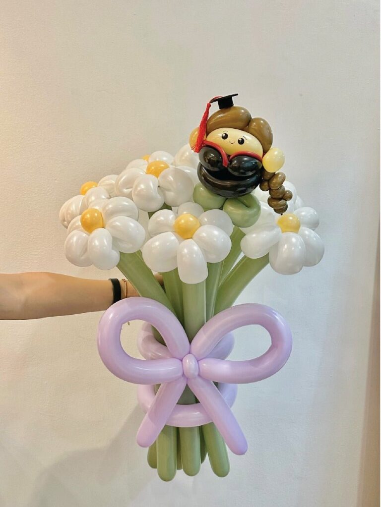 0337 氣球 花 花束 畢業 標準 (klang valley delivery)