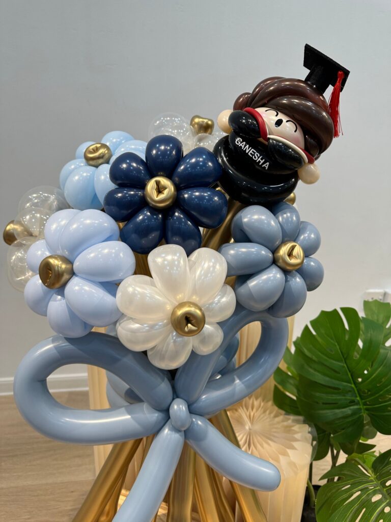 0494 畢業 花 花束 氣球 rhapsody in 藍色 (klang valley delivery only) (藍色)