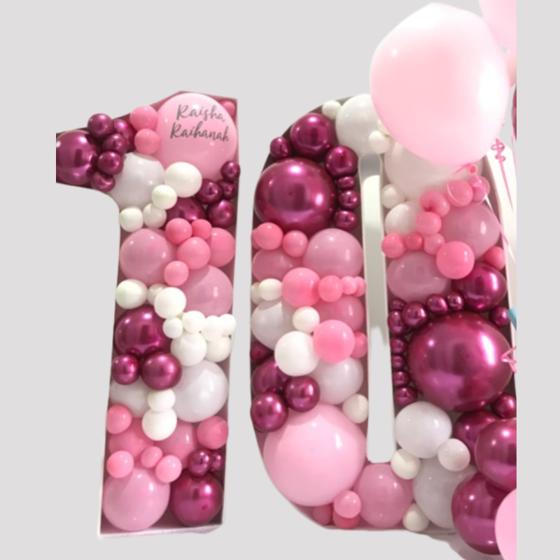 0569 氣球 mosaic 數字s - 雙個 digits (klang valley delivery)