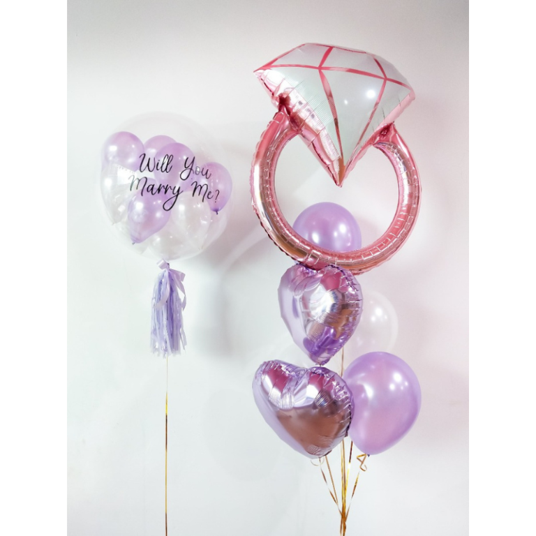 0614 will you marry me 泡泡 氦氣 套裝 a (klang valley delivery)