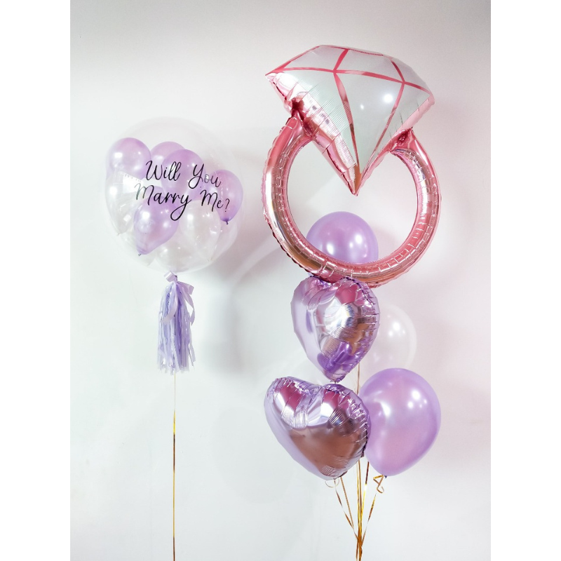 0614 will you marry me 泡泡 氦氣 套裝 a (klang valley delivery)