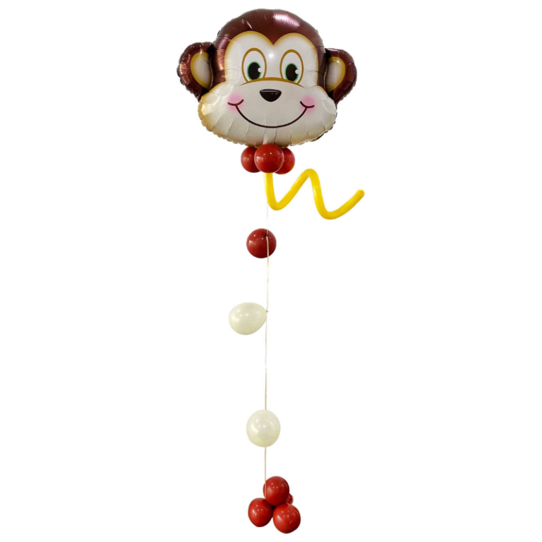 0644 monkey 花捆 氣球 (klang valley delivery only)