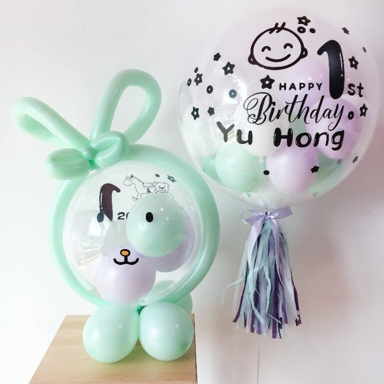 0741 bobo 角色 立牌 泡泡氣球 套裝s