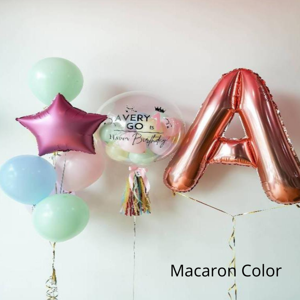 0761 巨型 鋁箔 泡泡氣球 套裝s macaron 顏色