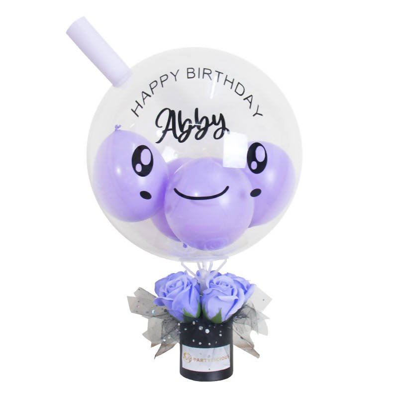 0900 12寸 boba 系列 熱氣球 人造花 盒