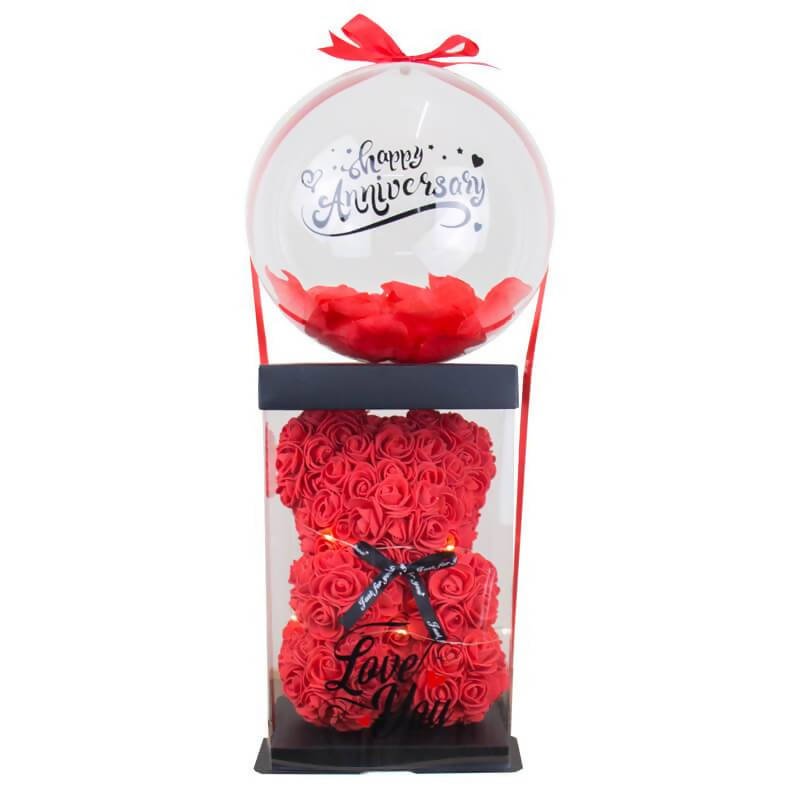 0913 紅色 cupid 玫瑰 Teddy 熊 (紅色)