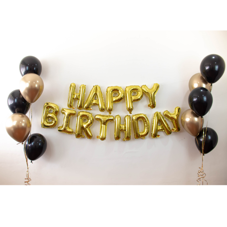 1002 happy 生日 鋁箔 alphabet 套裝 (penang delivery only)