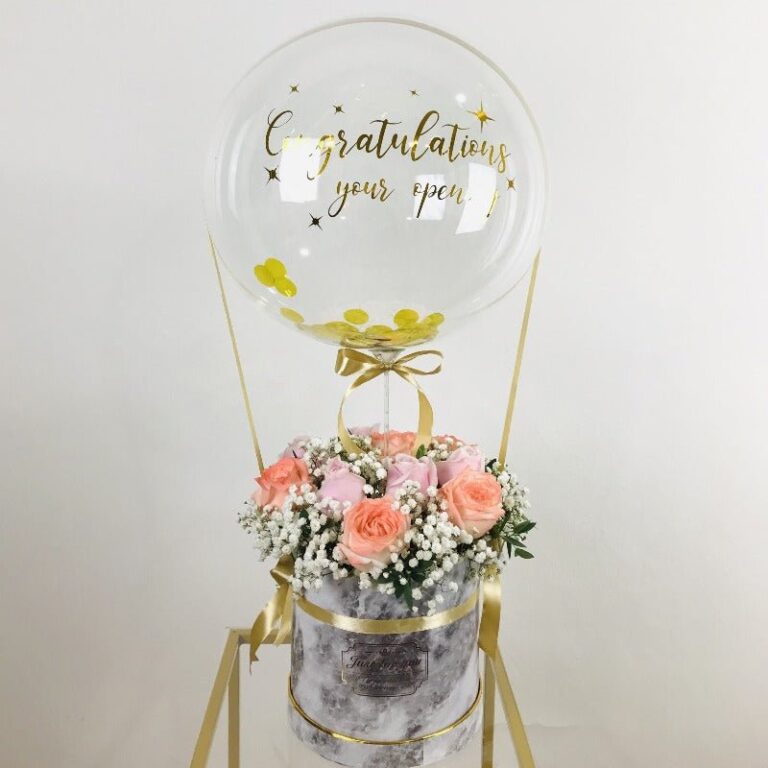 1006 熱氣球 花 (penang delivery only)
